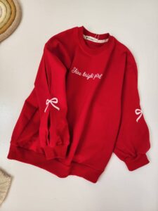 بلوز آستین پاپیون دخترانه