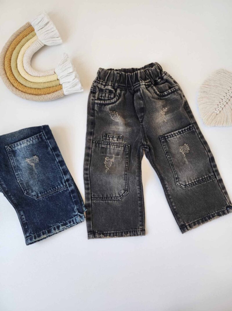 شلوار بگ بچه گانه جیب دار شلوار بگ بچه گانه جیب دار