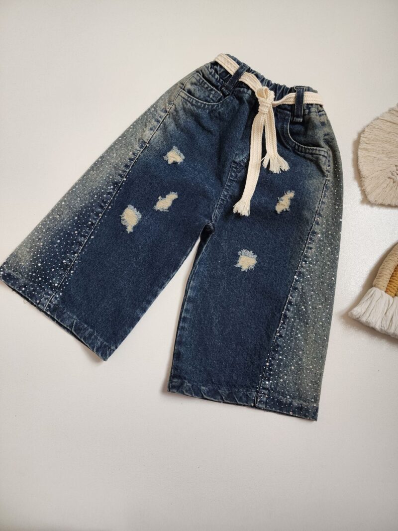 شلوار بگ نگین دار بچه گانه شلوار بگ نگین دار بچه گانه